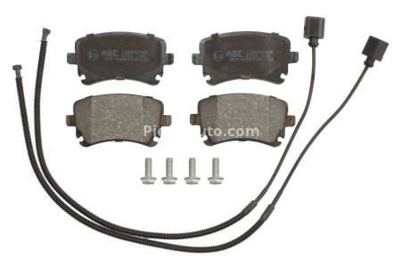 Set plăcuțe frână ABE, spate ,pentru: AUDI A4 B6, A4 B7, A4 B8, A6 ALLROAD C6, A6 C5, A6 C6, A8 D3; BENTLEY CONTINENTAL; VW PHAETON 2.0-6.0 12.97-07.18