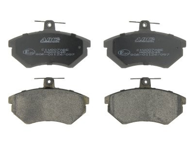 Set plăcuțe frână ABE, față ,pentru: AUDI A4 B6; SEAT CORDOBA, IBIZA II, IBIZA IV, IBIZA IV SC, INCA, TOLEDO I; VW CADDY III, CADDY/MINIVAN, CORRADO, GOLF II, GOLF III, GOLF IV 1.0-2.8 01.81-