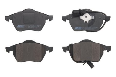Set plăcuțe frână ABE, față ,pentru: AUDI A4 B5, A4 B6, A4 B7, A4 B8, A6 C4, A6 C5, A6 C6, A8 D3; SEAT EXEO, EXEO ST, IBIZA IV, IBIZA IV SC; SKODA SUPERB I; VW GOLF IV 1.6-5.2 03.90-