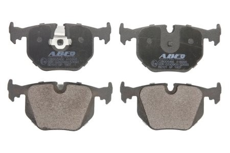 Set plăcuțe frână ABE, spate ,pentru: BMW 3 (E46), 5 (E39), 5 (E60), 7 (E38), 7 (E65, E66, E67), X3 (E83), X5 (E53), X6 (E71, E72), Z4 (E85), Z4 (E86), Z8 (E52) 1.6-5.4 03.94-06.14