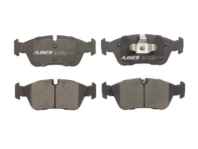 Set plăcuțe frână ABE, față ,pentru: BMW 1 (E81), 1 (E82), 1 (E87), 1 (E88), 3 (E90) 1.6/2.0/2.0D 06.04-12.13