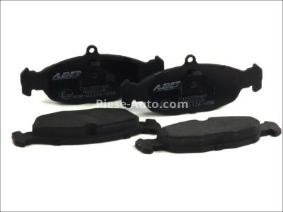 Set plăcuțe frână ABE, față ,pentru: CHEVROLET CORSA, LANOS, TIGRA; DAEWOO CIELO, LANOS, LEMANS, NEXIA; FSO LANOS; JAGUAR XJ, XK 8; OPEL ASTRA F, ASTRA F CLASSIC, ASTRA F/KOMBI 1.0-6.0 09.82-
