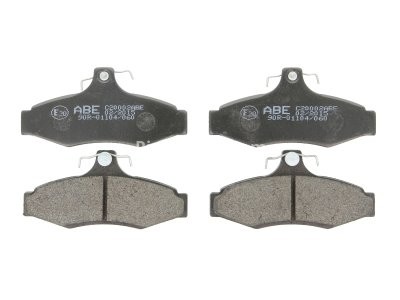 Set plăcuțe frână ABE, spate ,pentru: CHEVROLET ASTRA, LANOS, VECTRA, ZAFIRA; DAEWOO ARANOS, CIELO, LEGANZA, LEMANS, MUSSO, NUBIRA, PRINCE, TACUMA / REZZO; MITSUBISHI MAGNA 1.5-3.5 09.90-