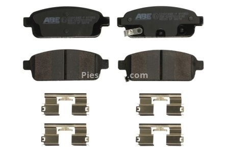 Set plăcuțe frână ABE, spate ,pentru: CHEVROLET AVEO, CRUZE, ORLANDO, TRAX, VOLT; OPEL AMPERA, ASTRA J, ASTRA J GTC, ASTRA J/HATCHBACK, CASCADA, MOKKA / MOKKA X, ZAFIRA C 1.3D-2.0D 05.09-