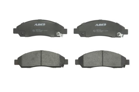 Set plăcuțe frână ABE, față ,pentru: CHEVROLET COLORADO; ISUZU D-MAX I, ELF; MITSUBISHI LANCER VIII 2.0-3.7 05.02-