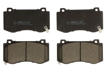 Set plăcuțe frână ABE, față ,pentru: CHRYSLER 300C; DODGE CHALLENGER, CHARGER; JEEP GRAND CHEROKEE III 2.7-6.4 09.04-