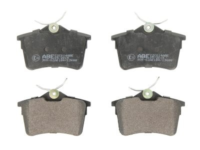 Set plăcuțe frână ABE, spate ,pentru: CITROEN BERLINGO, BERLINGO MULTISPACE, BERLINGO/MINIVAN; PEUGEOT 307, 308, 308 I, PARTNER, PARTNER ORIGIN, PARTNER TEPEE 1.2-Electric 09.07-
