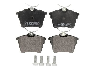 Set plăcuțe frână ABE, spate ,pentru: CITROEN C5 II, C5 III, C6; PEUGEOT 106 II, 406, 407, 607, BOXER 1.6-3.0D 11.96-