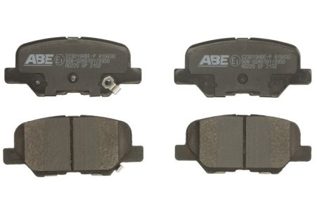 Set plăcuțe frână ABE, spate ,pentru: CITROEN C4 AIRCROSS; MAZDA 3, 6; MITSUBISHI ASX, OUTLANDER III; PEUGEOT 4008 1.6-2.5 05.10-