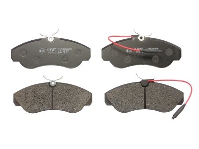 Set plăcuțe frână ABE, față ,pentru: CITROEN JUMPER I; FIAT DUCATO; PEUGEOT BOXER 1.9D-2.8D 02.94-09.09