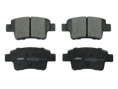 Set plăcuțe frână ABE, spate ,pentru: ABARTH GRANDE PUNTO; FIAT GRANDE PUNTO, LINEA, PALIO, PUNTO EVO, PUNTO/HATCHBACK, SIENA; OPEL CORSA D, CORSA D/HATCHBACK 0.9-1.9D 09.01-