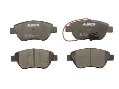 Set plăcuțe frână ABE, față ,pentru: ALFA ROMEO MITO; FIAT 500, 500 C, BRAVO II, DOBLO, DOBLO/MINIVAN, FIORINO, FIORINO/MINIVAN, GRANDE PUNTO, IDEA, LINEA, PANDA, PUNTO 0.9-1.9D 03.01-