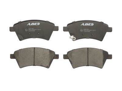 Set plăcuțe frână ABE, față ,pentru: FIAT SEDICI; NISSAN JUKE, TIIDA; RENAULT LATITUDE; SUZUKI SX4 1.5-2.0D 05.04-