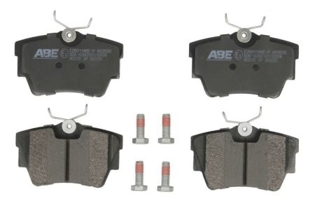 Set plăcuțe frână ABE, spate ,pentru: FIAT TALENTO; NISSAN NV300, PRIMASTAR; OPEL ADMIRAL A, VIVARO A, VIVARO B; RENAULT CLIO II, CLIO III, GRAND SCENIC II, MEGANE I, TRAFIC II 1.6-4.6 04.65-