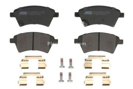 Set plăcuțe frână ABE, față ,pentru: FIAT SEDICI; NISSAN JUKE, TIIDA; RENAULT LATITUDE; SUZUKI SX4 1.5-2.0D 05.04-