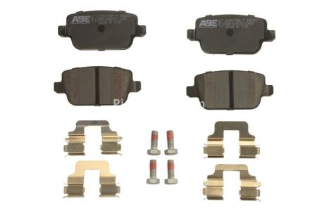 Set plăcuțe frână ABE, spate ,pentru: VOLVO S80 II, V70 II, V70 III, V70 III/KOMBI, XC70 II; FORD FIESTA VI, FOCUS II, GALAXY II, GALAXY MK II, KUGA I, MONDEO IV, MONDEO V, S-MAX 1.4D-4.4 01.01-