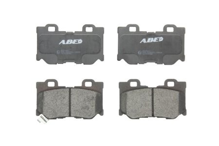 Set plăcuțe frână ABE, spate ,pentru: FORD ECOSPORT; NISSAN FX, G, Q50, Q60, Q70, QX70; NISSAN 370Z, GT-R 1.5D-5.0 09.07-