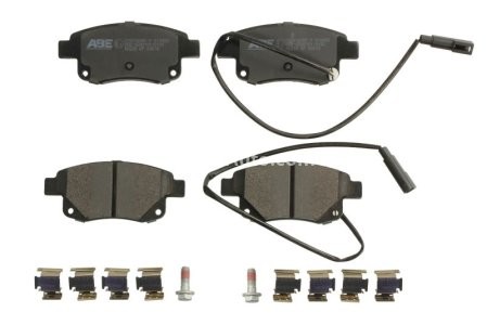 Set plăcuțe frână ABE, spate ,pentru: FORD TRANSIT, TRANSIT TOURNEO 2.2D-3.2D 04.06-12.14