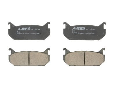 Set plăcuțe frână ABE, spate ,pentru: FORD USA PROBE II; MAZDA 323 S VI, 626 III, 626 IV, MX-6, XEDOS 6 1.6-2.5 11.87-02.01