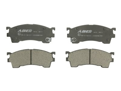 Set plăcuțe frână ABE, față ,pentru: FORD USA PROBE II; MAZDA 323 F V, 323 F VI, 323 S VI, 626 IV, 626 V, E, MX-6, PREMACY, XEDOS 6 1.3-2.5 08.91-03.05