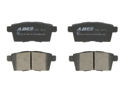 Set plăcuțe frână ABE, spate ,pentru: FORD USA EDGE; LINCOLN MKX; MAZDA CX-7, CX-9 2.2D-3.7 06.06-