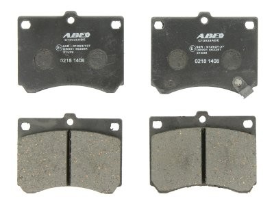 Set plăcuțe frână ABE, față ,pentru: FORD USA ESCORT; MAZDA 121 I, 323 C IV, 323 C V, 323 F IV, 323 F V, 323 F VI, 323 III, 323 P V, 323 S IV, 323 S V, 323 S VI, MX-3 1.5-2.0D 11.86-05.04