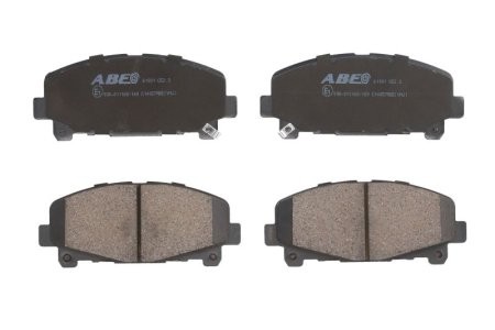 Set plăcuțe frână ABE, față ,pentru: HONDA ACCORD IX, ACCORD VIII 2.0-3.5 06.08-