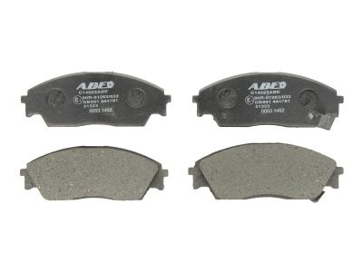 Set plăcuțe frână ABE, față ,pentru: HONDA CIVIC II, CIVIC IV, CIVIC VI, CONCERTO, CRX II, INTEGRA, PRELUDE III 1.2-2.0D 04.87-08.01