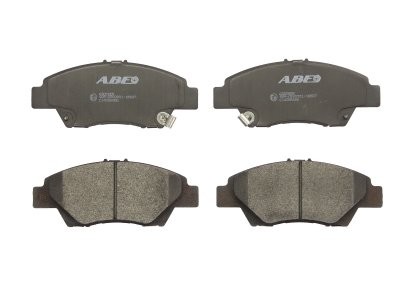 Set plăcuțe frână ABE, față ,pentru: HONDA CITY V, CIVIC VIII, CR-Z, INSIGHT, JAZZ, JAZZ III, JAZZ IV 1.2-1.5H 02.06- 1