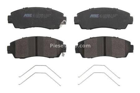 Set plăcuțe frână ABE, față ,pentru: HONDA ACCORD IX, ACCORD VII, CIVIC X, CR-V I, CR-V II, CR-V III, CR-V IV, CR-V V, ELEMENT, ODYSSEY, PILOT 1.5-3.5 04.99-