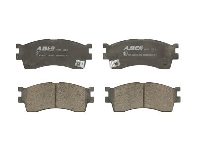 Set plăcuțe frână ABE, față ,pentru: HYUNDAI ACCENT III, I20 I; KIA CARENS I, CERATO I, CLARUS, RIO I, RIO II, SHUMA I, SHUMA II 1.2-2.0 07.96-