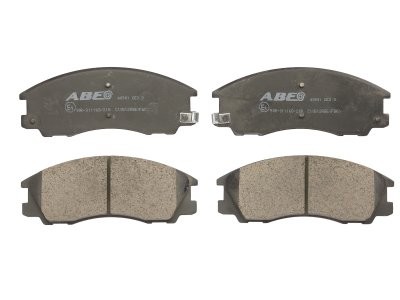 Set plăcuțe frână ABE, față ,pentru: HYUNDAI TERRACAN 2.5D/2.9D/3.5 11.01-12.06
