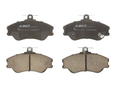 Set plăcuțe frână ABE, față ,pentru: HYUNDAI GRACE, H-1 / STAREX, H100, PORTER 2.4/2.5D/2.6D 07.93-10.04