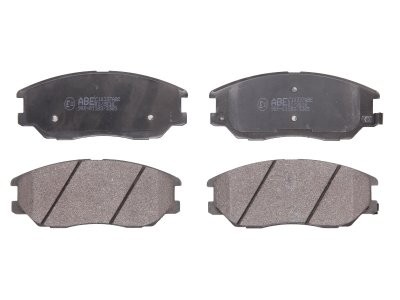 Set plăcuțe frână ABE, față ,pentru: HYUNDAI EQUUS / CENTENNIAL, GRACE, TERRACAN, XG; KIA OPIRUS; SSANGYONG KYRON, RODIUS I, RODIUS II; SUZUKI IGNIS II 1.5-4.5 06.98-