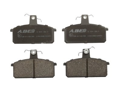Set plăcuțe frână ABE, față ,pentru: IVECO MASSIF; SUZUKI GRAND VITARA II, SAMURAI, VITARA 1.3-3.0D 04.88-02.11