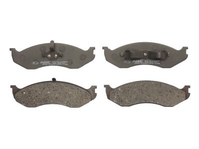 Set plăcuțe frână ABE, față ,pentru: JEEP CHEROKEE, COMANCHE, GRAND CHEROKEE I, WRANGLER I, WRANGLER II; KIA CARNIVAL I, CARNIVAL II 2.1D-5.9 10.84-04.07