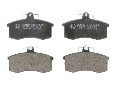 Set plăcuțe frână ABE, față ,pentru: JEEP GRAND CHEROKEE IV; LADA 110, 111, 112, GRANTA, KALINA, NOVA, PRIORA, SAMARA; ZAZ SLAVUTA, TAVRIA 1.1-6.4 03.85-