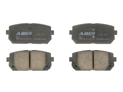 Set plăcuțe frână ABE, spate ,pentru: KIA CARENS II, CARENS III, CARENS IV 1.6-2.0LPG 07.02-