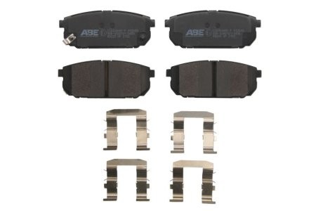 Set plăcuțe frână ABE, spate ,pentru: KIA SORENTO I 2.4-3.5 08.02-12.11