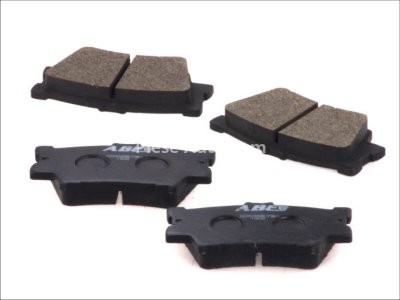 Set plăcuțe frână ABE, spate ,pentru: VOLVO 340-360; LEXUS ES; PONTIAC VIBE; TOYOTA AVALON, CAMRY, HARRIER, MARK X ZIO I, MATRIX, RAV 4 III, RAV 4 IV, SOLARA 1.8-3.5 08.84-