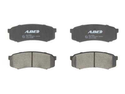 Set plăcuțe frână ABE, spate ,pentru: LEXUS GX, RX; MITSUBISHI PAJERO IV; TOYOTA 4 RUNNER I, 4 RUNNER IV, 4 RUNNER V, AVALON, CALDINA, CORONA, FJ CRUISER, FORTUNER, HARRIER 1.8-4.7 01.79-