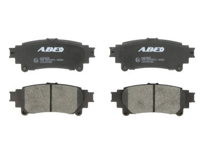 Set plăcuțe frână ABE, spate ,pentru: LEXUS GS, IS III, RX; TOYOTA FORTUNER, HIGHLANDER, MARK X II, PRIUS PLUS, SIENNA 1.8H-3.5H 04.05-