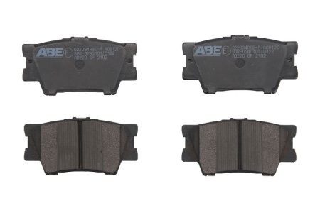Set plăcuțe frână ABE, spate ,pentru: VOLVO 340-360; LEXUS ES; PONTIAC VIBE; TOYOTA AVALON, CAMRY, HARRIER, MARK X ZIO I, MATRIX, RAV 4 III, RAV 4 IV, SOLARA 1.8-3.5 08.84-