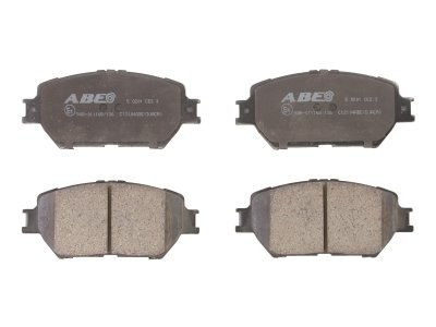 Set plăcuțe frână ABE, față ,pentru: LEXUS IS III; TOYOTA 4 RUNNER V, ALTEZZA, CAMRY, CHASER, CROWN, FORTUNER, HILUX, HILUX VIII, ISIS, LAND CRUISER PRADO, MARK X I, PREVIA II 1.8-4.0 10.96-