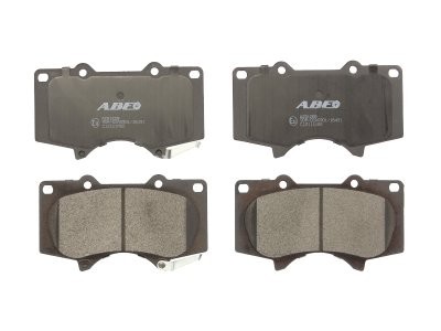 Set plăcuțe frână ABE, față ,pentru: LEXUS GX; MITSUBISHI PAJERO IV; TOYOTA 4 RUNNER IV, 4 RUNNER V, CALDINA, CORONA, CROWN, DYNA 200, FJ CRUISER, FORTUNER, HARRIER, HILUX 1.8-4.7 08.88-