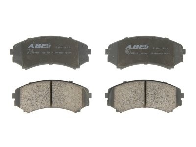 Set plăcuțe frână ABE, față ,pentru: MAZDA MPV I; MITSUBISHI ECLIPSE, ECLIPSE II, ECLIPSE III, ENDEAVOR, GRANDIS, L200, LANCER VII, LANCER VIII, OUTLANDER I, OUTLANDER III 1.6-4.5 11.86-