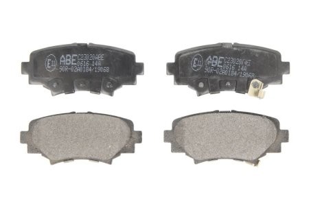 Set plăcuțe frână ABE, spate ,pentru: MAZDA 3 1.5-2.5 07.13-