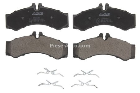 Set plăcuțe frână ABE, față ,pentru: MERCEDES SPRINTER 2-T (B901, B902), SPRINTER 3-T (B903), SPRINTER 3-T (B906), SPRINTER 4,6-T (B906), SPRINTER 4-T (B904) 2.1D-4.3D 08.88-