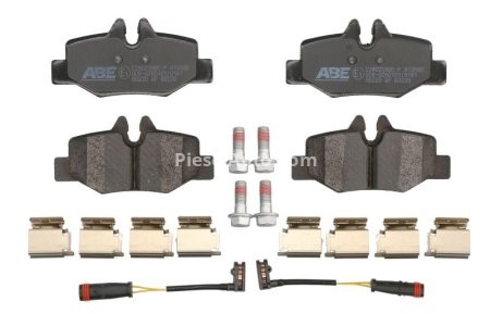 Set plăcuțe frână ABE, spate ,pentru: MERCEDES VIANO (W639), VITO / MIXTO (W639), VITO (W639) 2.0D-Electric 09.03-