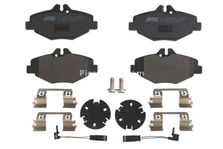 Set plăcuțe frână ABE, față ,pentru: MERCEDES E T-MODEL (S210), E T-MODEL (S211), E (VF211), E (W211), E (W212) 1.8-3.5 07.99-12.15
